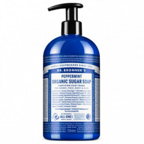 Dr. Bronner's Peppermint Organic Sugar Soap Ekologiškas cukraus muilas 710ml