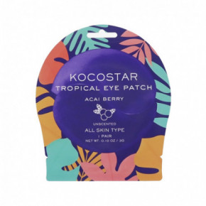 Kocostar Tropical Eye Patch Hidrogela acu spilventiņi #Acai Berry