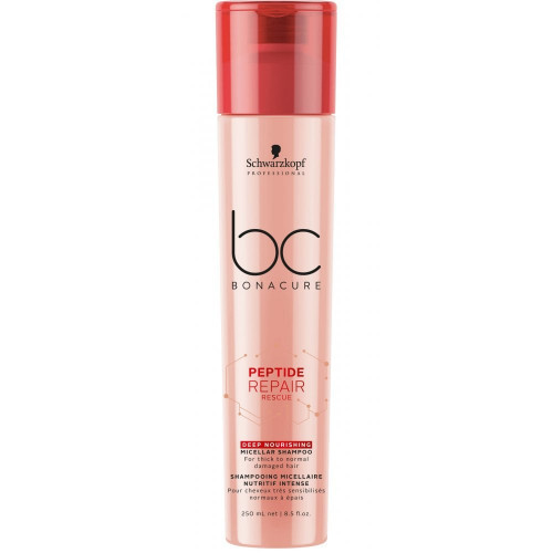 Schwarzkopf Professional BC Peptide Repair Rescue Deep Nourishing Shampoo Giliai maitinantis micelinis šampūnas 250ml