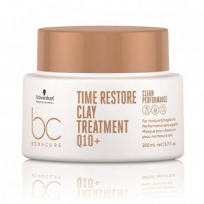 Schwarzkopf Professional BC CP Time Restore Q10+ Clay Treatment Atjaunojoša māla maska 200ml