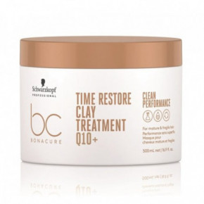 Schwarzkopf Professional BC CP Time Restore Q10+ Clay Treatment Atkuriamoji molio kaukė 500ml