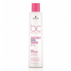 Schwarzkopf Professional BC CP Color Freeze pH 4.5 Silver Shampoo Sidabro atspalvį suteikiantis plaukų šampūnas 250ml