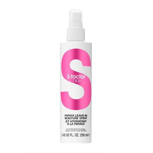 Tigi S-Factor Papaya Leave-in Moisture Spray Nenuplaunamas drėkinantis plaukų balzamas 250ml