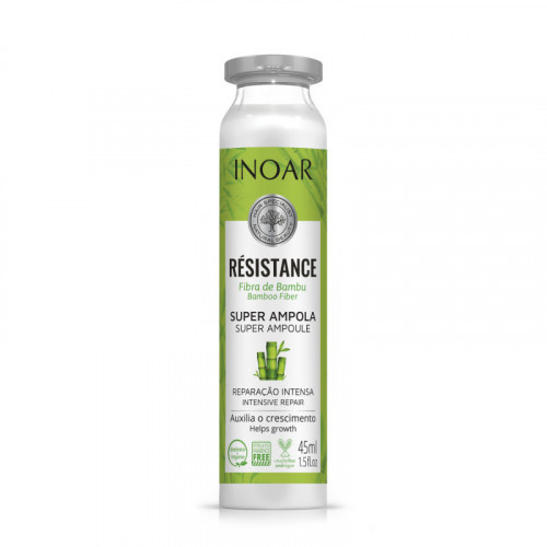 Inoar Resistance Fibra de Bambu Ampola Ampulė pažeistiems plaukams 45ml