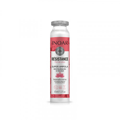 Inoar Resistance Flor de Lotus Ampola ampulė silpniems plaukams 45ml