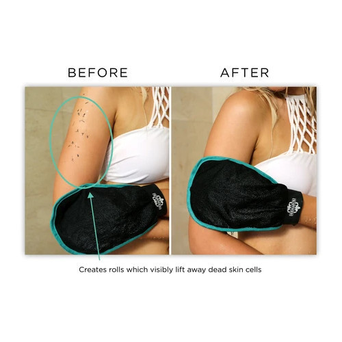 Dermasuri Deep Exfoliating Mitt Body Scrub Kūno šveitimo pirštinė 1vnt.