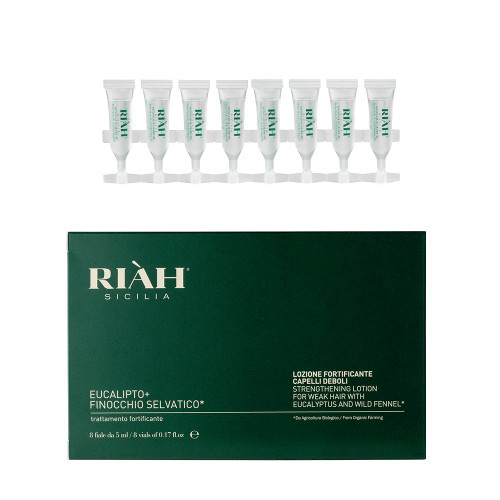 RIAH Strengthening Lotion For Weak Hair Stiprinamasis losjonas slenkantiems plaukams 8x5ml