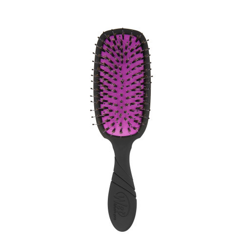 WetBrush Shine Enhancer Plaukų šepetys su natūraliais šereliais Black