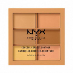 NYX Professional Makeup Conceal, Correct, Contour Palette Koreguojamoji paletė 9g
