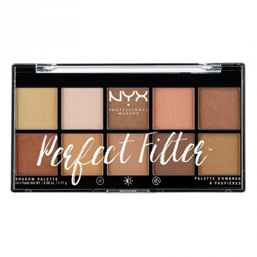 NYX Professional Makeup Perfect Filter Shadow Palette Akių šešėlių paletė 17.7g