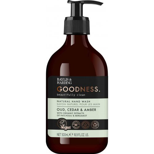 Baylis & Harding Goodness Oud, Cedar & Amber Hand Wash Rankų muilas 500ml