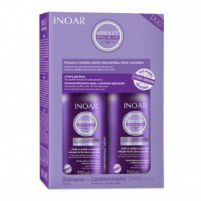 Inoar Speed Blond Duo Kit priemonių rinkinys šviesiems plaukams 2x250ml