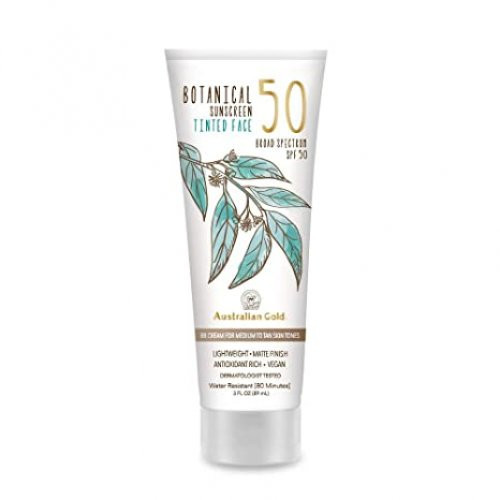 Australian Gold Botanical SPF50 Face Sunscreen Apsaugos nuo saulės BB kremas veidui su mineraliniais filtrais 89ml