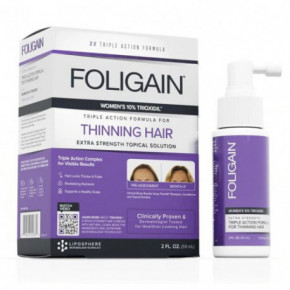 Foligain Intensive Targeted Hair Treatment for Thinning Hair with 10% Trioxidil for Women Rravi naistele 1 Kuu