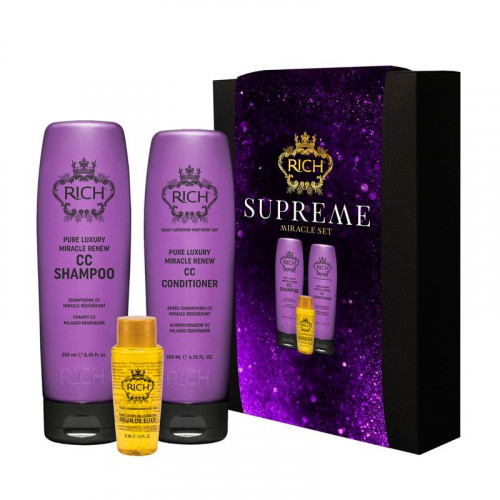 Rich Supreme Miracle Set Plaukų gyvybingumą atkuriantis rinkinys 250ml+200ml+30ml