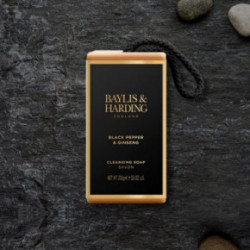 Baylis & Harding Signature Men's Black Pepper & Ginseng Soap on a Rope Vonios muilas vyrams 200g