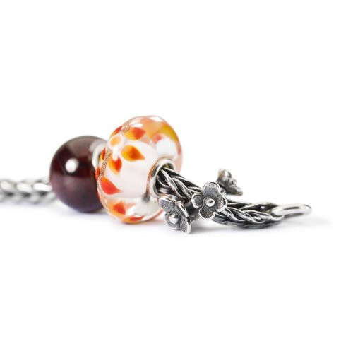 Trollbeads Granatas, Apvalus 1vnt.