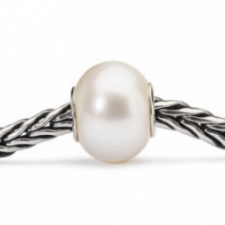 Trollbeads Baltasis Perlas 1vnt.