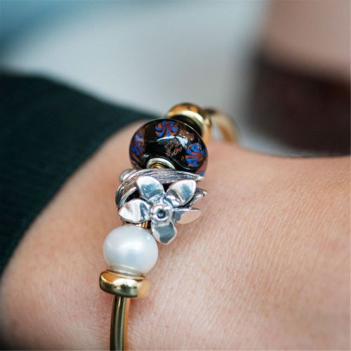 Trollbeads Baltasis Perlas 1vnt.