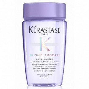 Kérastase Blond Absolu Bain Lumiere Läiget lisav niisutav šampoon blondidele juustele 80ml