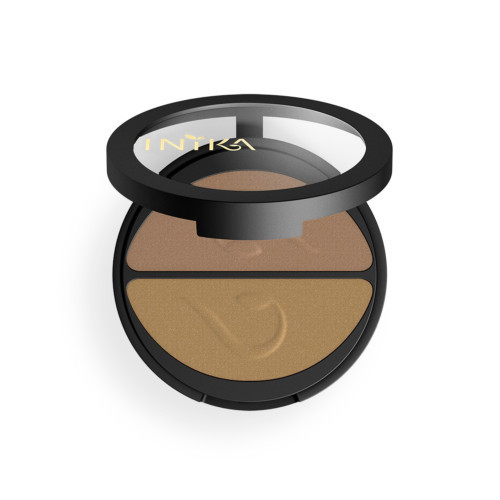 Inika Organic Pressed Mineral Eye Shadow Duo Presuotų mineralinių akių šešėlių duo 3.9g