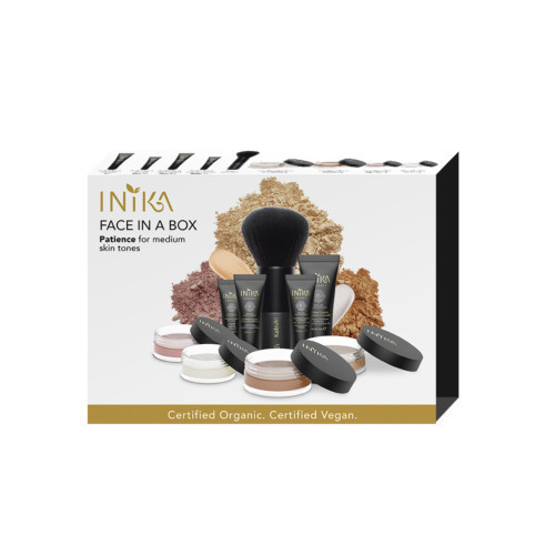 Inika Organic Face in a Box The Essentials Starter Kit Kosmetikos rinkinys Patience