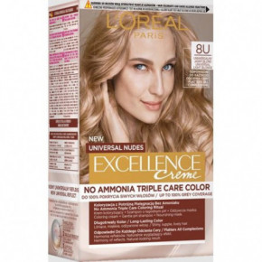 L'Oréal Paris Excellence Creme Universal Nudes Ilgnoturīga matu krāsa 8U Universal Light Blonde