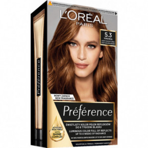 L'Oréal Paris Preference Permanent Hair Color Ilgalaikiai plaukų dažai 5.3 Virginia