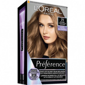 L'Oréal Paris Preference Permanent Hair Color Püsivärv 7.1 Iceland