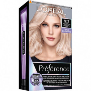 L'Oréal Paris Preference Permanent Hair Color Ilgalaikiai plaukų dažai 9.12 Siberia