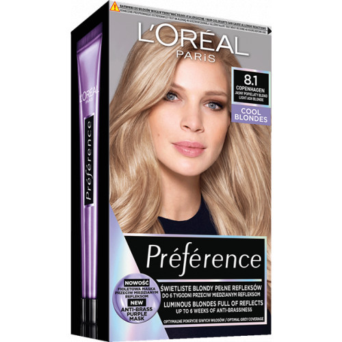 L'Oréal Paris Preference Permanent Hair Color Ilgalaikiai plaukų dažai Extreme Platinum