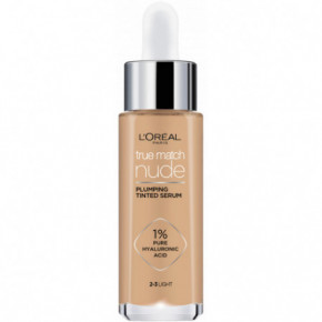 L'Oréal Paris True Match Nude Hyaluronic Tinted Serum Kontsentreeritud seerumit sisaldav jumestuskreem 30ml