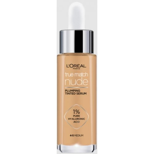 L'Oréal Paris True Match Nude Hyaluronic Tinted Serum Makiažo pagrindas su koncentruotu serumu 30ml