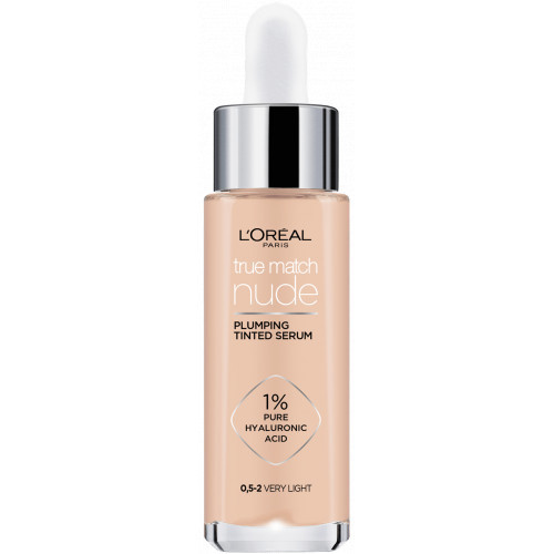 L'Oréal Paris True Match Nude Hyaluronic Tinted Serum Makiažo pagrindas su koncentruotu serumu 30ml