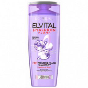 L'Oréal Paris Elvital Hyaluron Plump 72H Moisture Filling Shampoo Drėgmę grąžinantis šampūnas 400ml