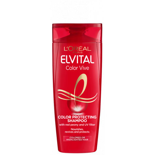 L'Oréal Paris Elvital Color Vive Color Protecting Shampoo Viena spalva arba sruogelėmis dažytų plaukų šampūnas 250ml