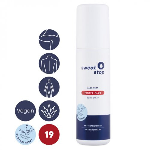 Sweatstop Aloe Vera Forte Plus Antiperspirant Body Spray Antiperspirantas nugarai, pažastims 100ml