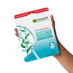 Garnier Pure Active Anti-Imperfection Sheet Mask Lakštinė kaukė odai su netobulumais 23g