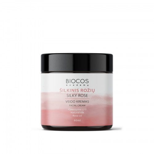 BIOCOS Silky Rose Šilkinis rožių kremas su komfermentu Q10 60ml