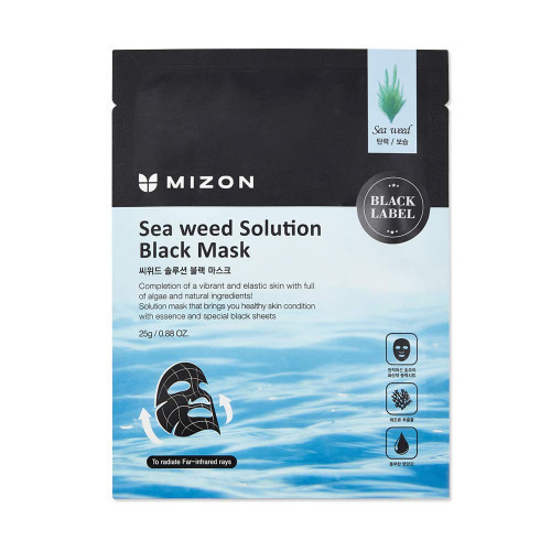 Mizon Seaweed Solution Black Mask Veido kaukė 25g