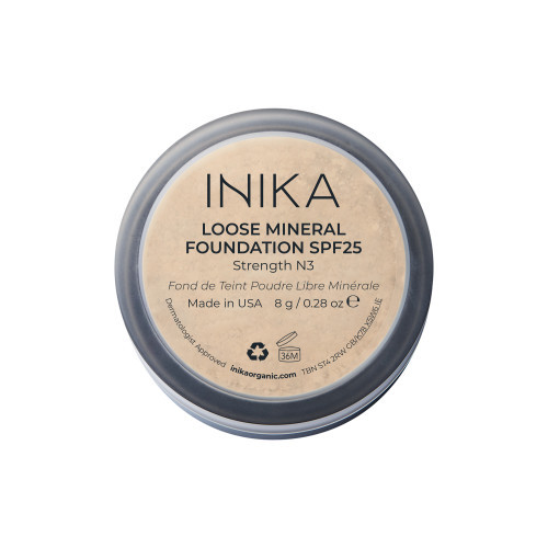 Inika Organic Loose Mineral Foundation SPF25 Biri mineralinė pudra 8g