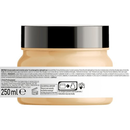 L'Oréal Professionnel Absolut Repair GOLDEN Stipriai atkuriamoji labai pažeistų plaukų kaukė 250ml