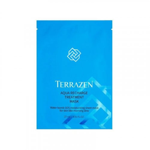 Terrazen Aqua Recharge Treatment Mask Lakštinė, drėkinanti veido kaukė 27ml