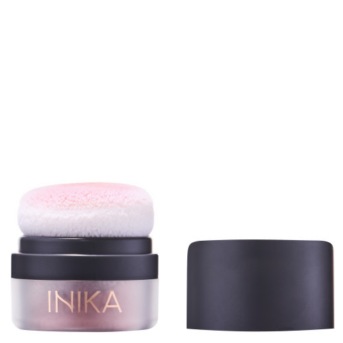 Inika Organic Mineral Blusher Puff Pot Mineraliniai skaistalai su pagalvėle 3g