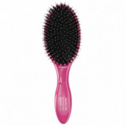 Olivia Garden Expert Care Boar & Nylon Bristles Oval Combo Brush Plaukų šepetys apjungtas jonizuotų antistatinių ir 100% natūralių šerno šerel Rožinė