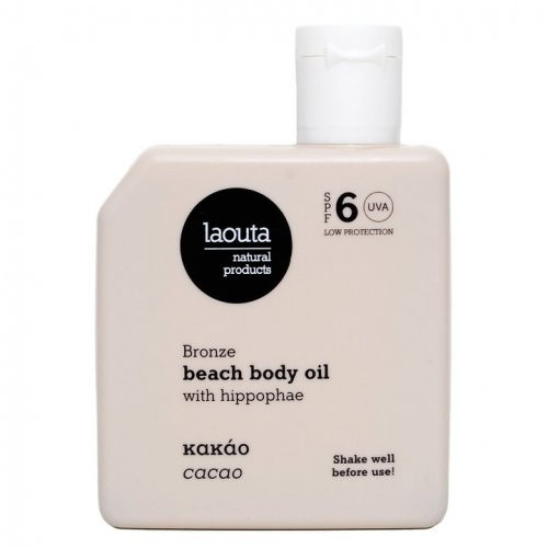 Laouta Beach Body Tanning Oil Cacao SPF6 Paplūdimio kūno aliejus 100ml