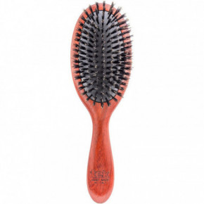 TEK Padouk Wood Oval Brush MP with Ecological Bristles Ovalo formos plaukų šepetys 1 vnt.