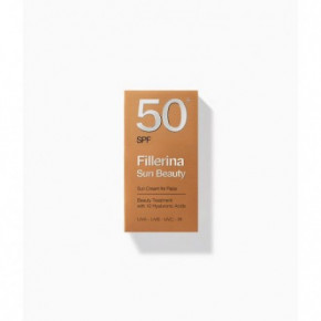 Fillerina Sun Beauty Face Sun Cream Veido kremas nuo saulės – SPF 50+ su Fillerina® 12 Hialurono rūgščių molekulėmis 50ml