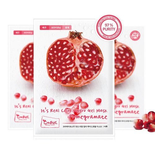 Cre8Skin It's Real Color Hydra Gel Mask Pomegramate Hidrogelinė granatų veido kaukė 30g