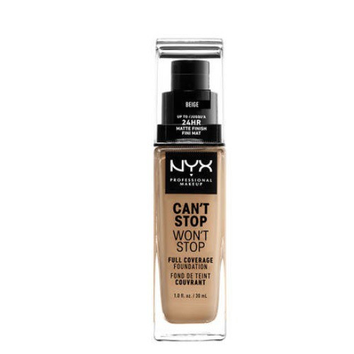 NYX Professional Makeup Can't Stop Won't Stop Full Coverage Foundation Makiažo pagrindas 30ml